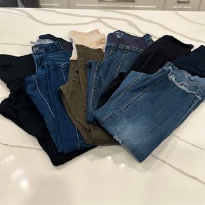 Lot of 6 maternity pants